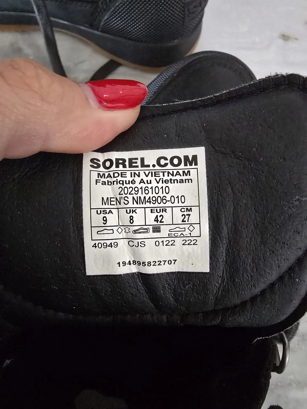 Sorel Men's Madson II Waterproof Boots Size 9